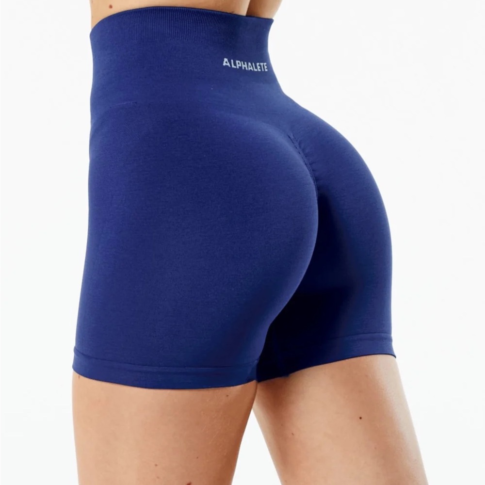 Alphalete Women's Blue High-Waisted Shorts